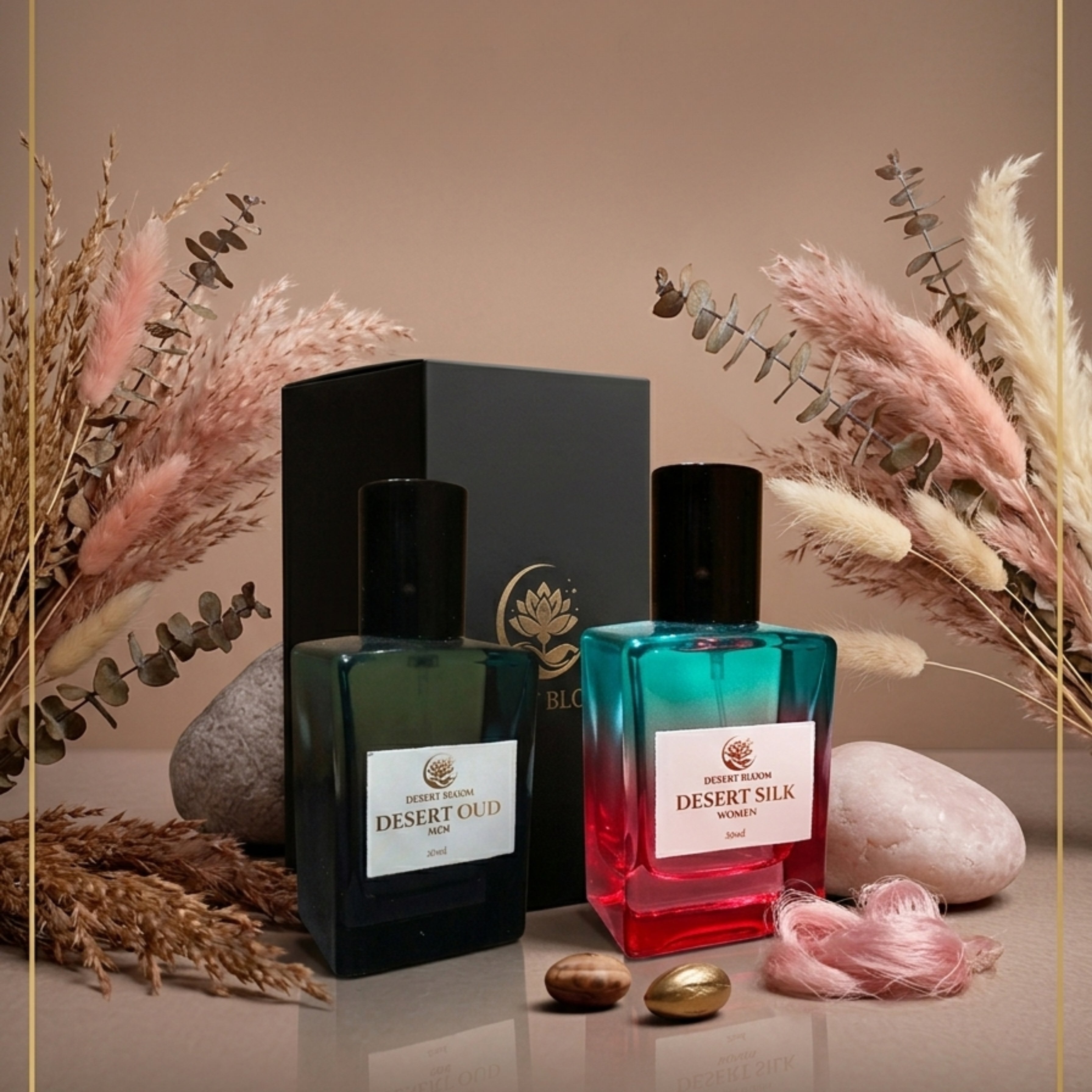 Desert Combo Deal Men and Women Oud and Silk Perfume Set Pack